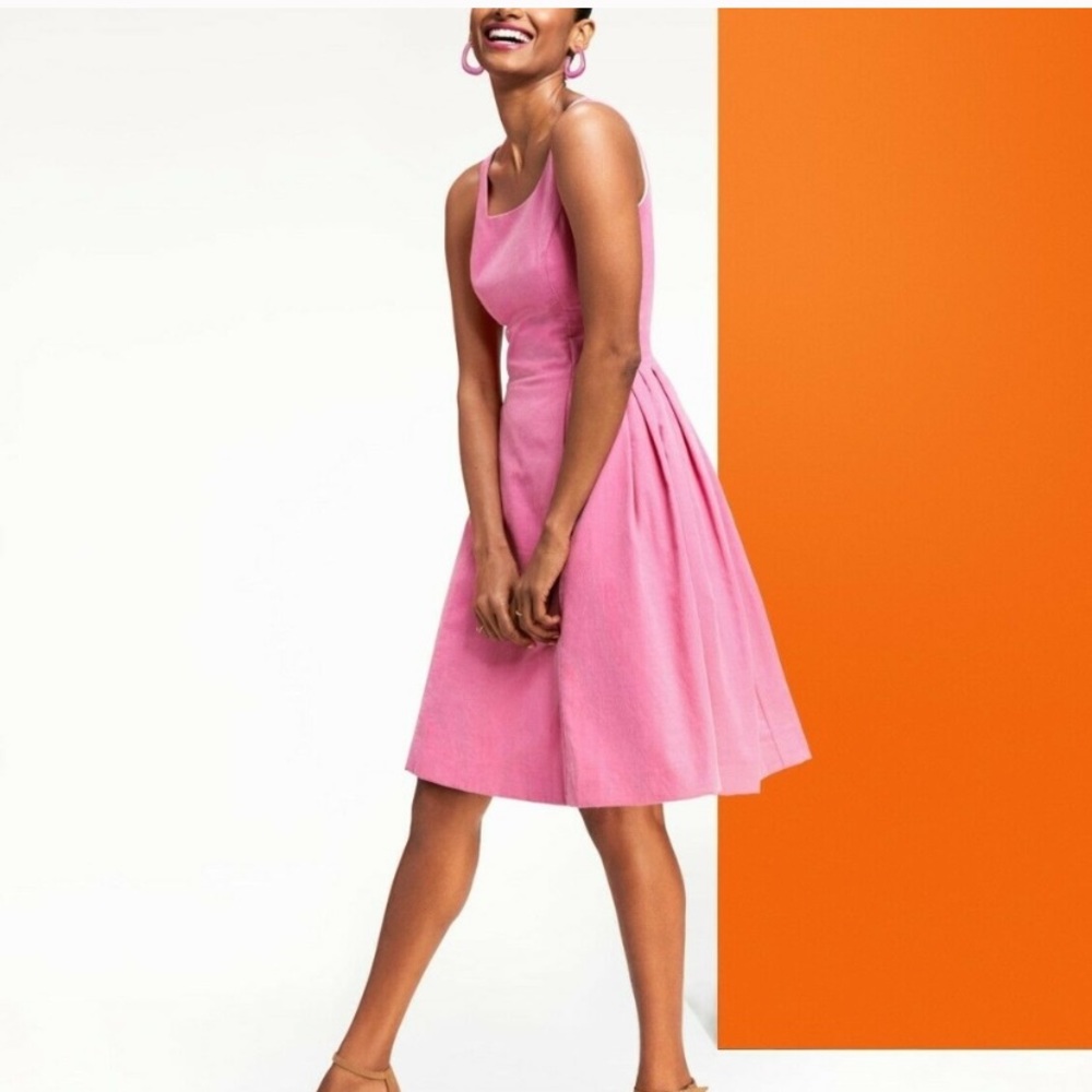 Isaac Mizrahi corduroy dress in pink